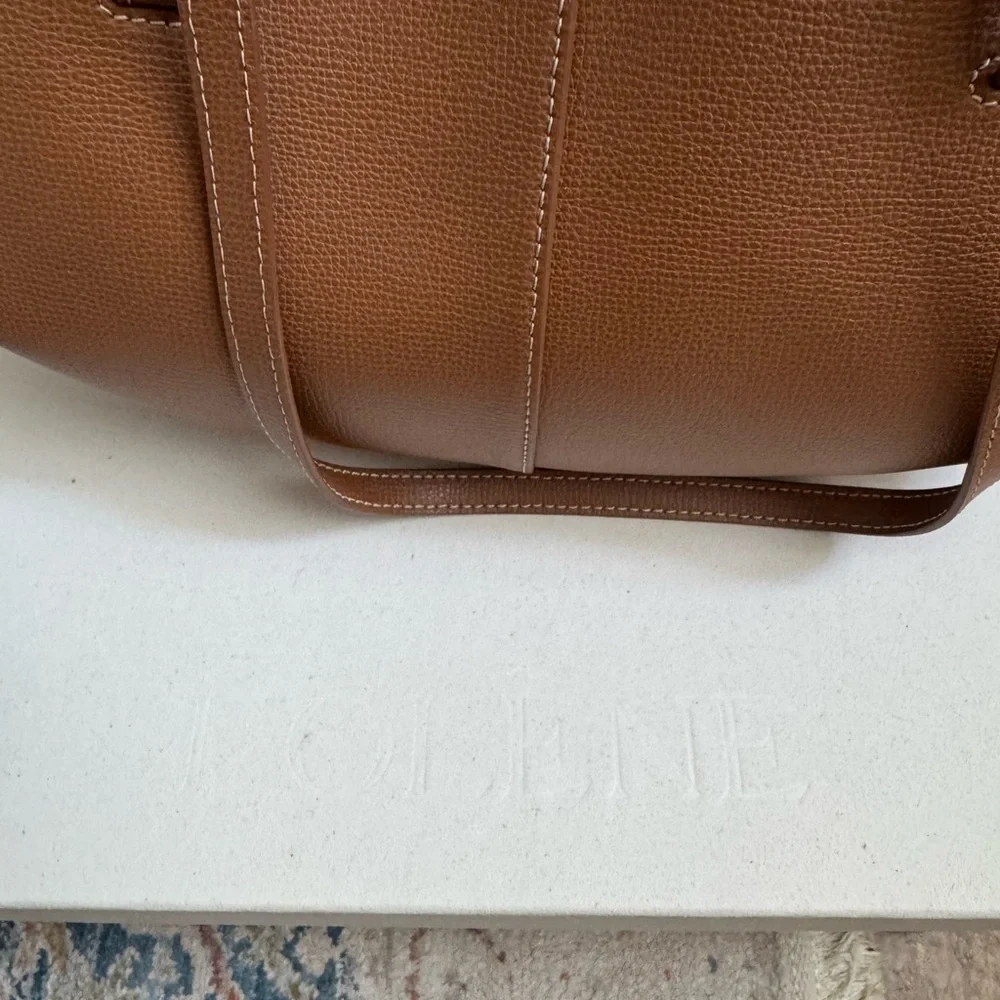 Polene Tan Leather Shoulder Bag - Picture 2 of 9